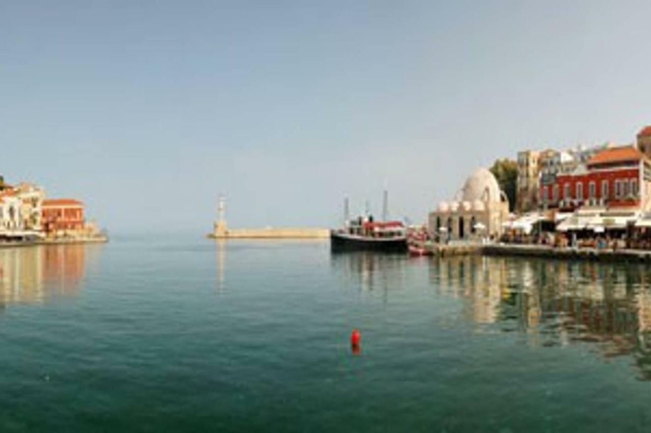 House With Sea View Close To Platanias Vrisai Bagian luar foto